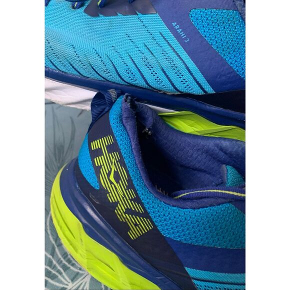 Hoka One One Road Arahi 3 Trail Running Gym Shoes Sneakers Blue men’s 12 - Picture 9 of 12